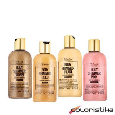 Молочко до та після засмаги з шиммером Top Beauty Body Shimmer 100 мл, Pink