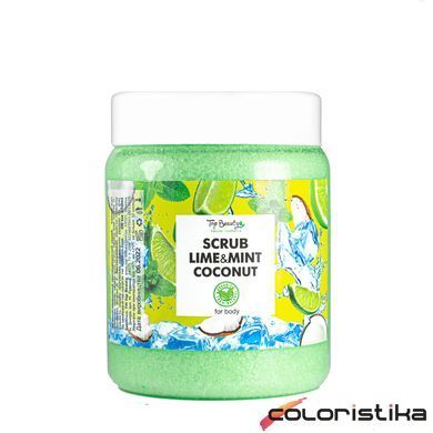 Скраб для лица и тела Top Beauty лайм и мята с кокосовым маслом 250 мл