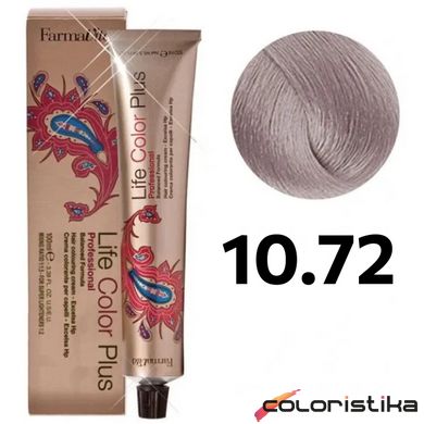 Фарба для волосся FarmaVita Life Color Plus 10.72 платиновий блондин коричнево-перламутровий 100 мл
