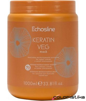 Восстанавливающая маска с кератином Echosline Keratin Veg Mask 1000 мл