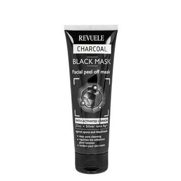 Маска для обличчя відлущувальна Revuele Charcoal Black Mask з активованим вугіллям 80 мл