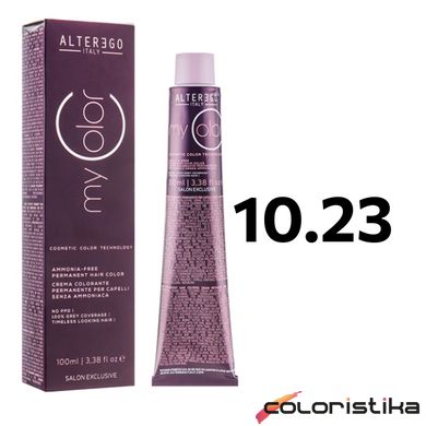 Краска для волос Alter Ego My Color 10.23 платиновый блонд ирисово-золотой 100 мл