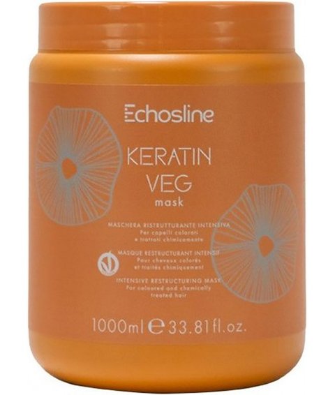 Відновлююча маска з кератином Echosline Keratin Veg Mask 1000 мл