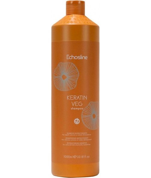 Відновлюючий шампунь з кератином Echosline Keratin Veg Shampoo 1000 мл