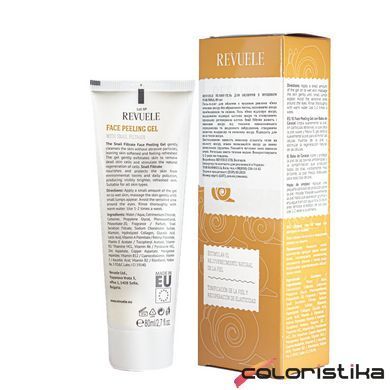 Гель пилинг для лица Revuele Face Peeling Gel With Snail Filtrate с муцином улитки 80 мл