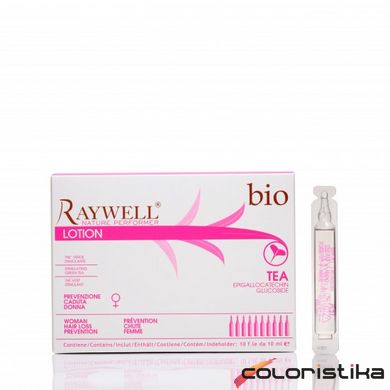 Ампулы против выпадения волос Raywell bio TEA