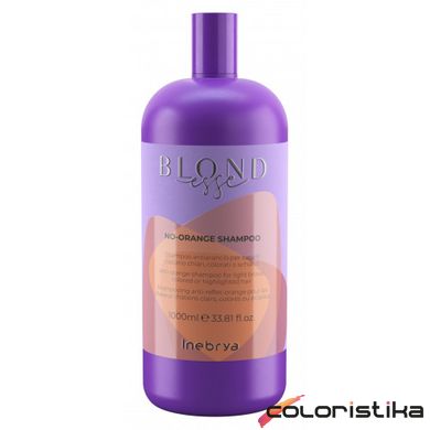 Шампунь для блонду анти-оранж Inebrya Blondesse No-Orange Shampoo 1000 мл