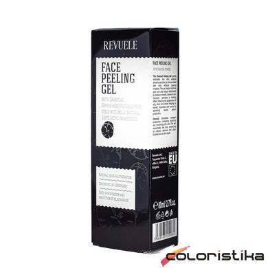 Гель пилинг для лица Revuele Face Peeling Gel With Charcoal с углем 80 мл
