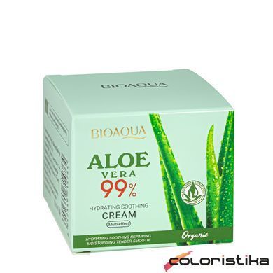 Крем для обличчя зволожувальний Bioaqua Aloe Vera Face Cream 99% Hydrating Soothing 50 мл