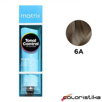 Гелевый тонер на кислотной основе Matrix Pre-Bonded Tonal Control 6A Темный пепельный блондин 90 мл