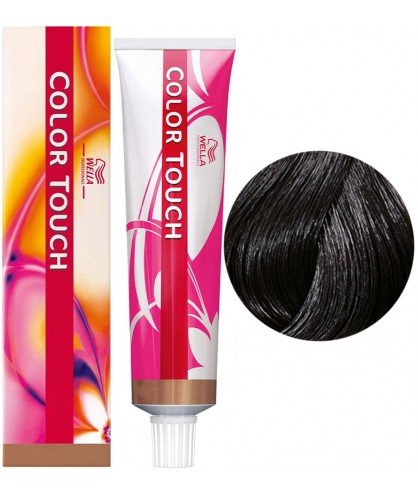 Безаммиачная краска для волос Wella Professionals COLOR TOUCH 3/0 Темный коричневый 60 мл