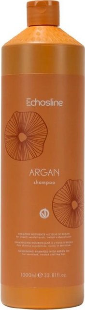 Шампунь з аргановою олією для відновлення волосся Echosline  Vegan Argan Shampoo 1000 мл