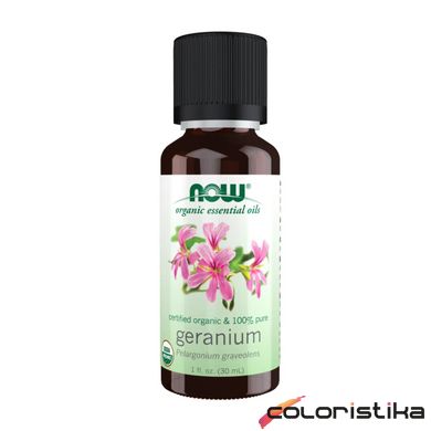 Олія герані Now Foods Organic Geranium Oil - 30ml