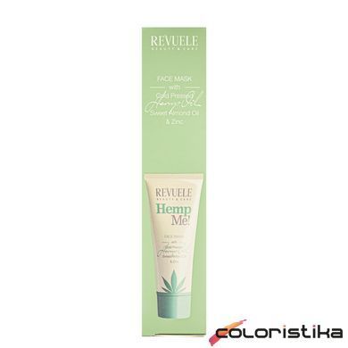Маска для обличчя очищувальна Revuele Masca Face Hemp Me 80 мл