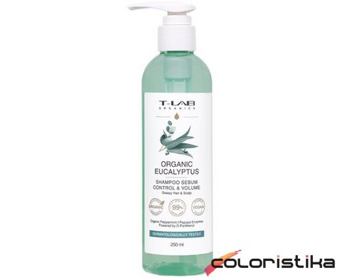 Шампунь для жирных волос T-Lab Professional  Organic Eucaliptus Shampoo 250 мл