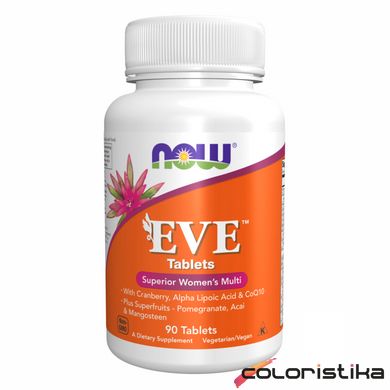 Жіночі мультівітаміни Now Foods Eve Women's Multi - 90 tabs