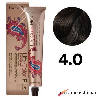 Краска для волос FarmaVita Life Color Plus 4.0 каштановый 100 мл