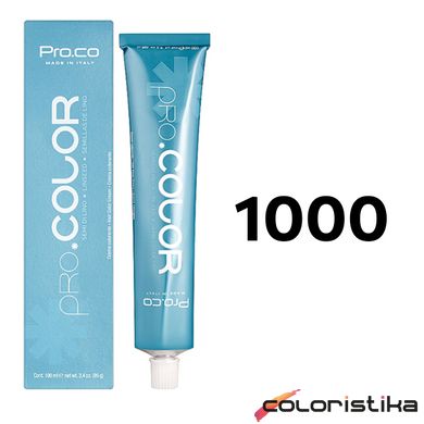 Краска для волос Pro.Co Pro.Color 1000 пепельный 100 мл