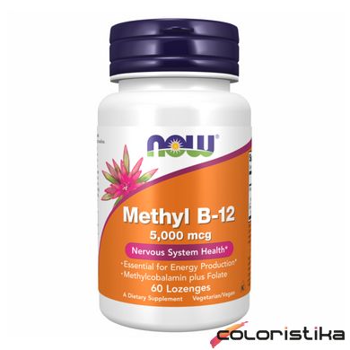 Вітамін Methyl B-12 Now Foods 5000 mcg - 60 tabs