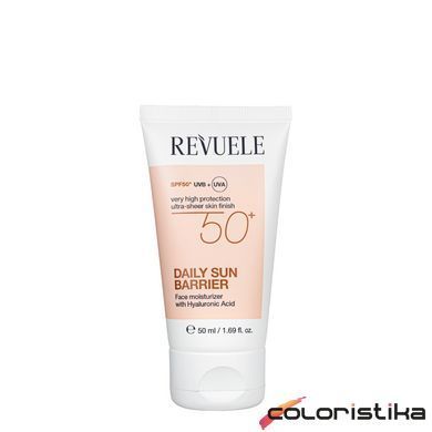 Крем-барьер для лица солнцезащитный Revuele Daily Sun Barrier SPF 50, 50 мл