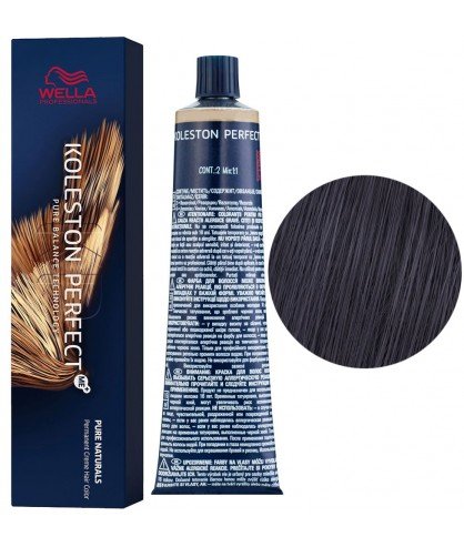 Краска для волос Wella Professionals Koleston ME 2/0 Черный 60 мл