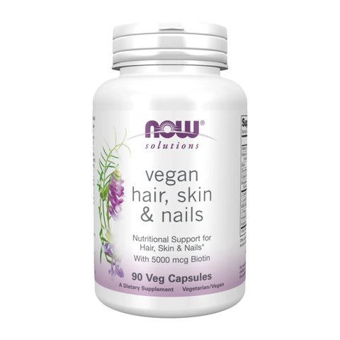 Комплекс для кожи, волос, ногтей Now Foods Vegan Hair, Skin & Nails - 90 vcaps