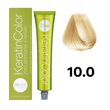 Безаммиачная краска для волос BBcos Keratin Color 10.0 платиновый блондин 100 мл