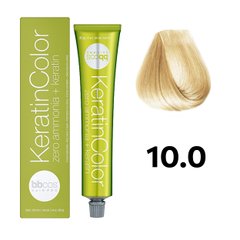 Безаміачна фарба для волосся BBcos Keratin Color 10.0 блондин платиновий 100 мл