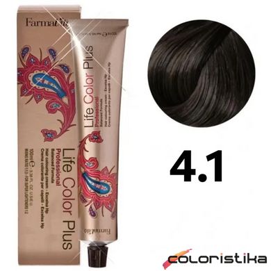 Краска для волос FarmaVita Life Color Plus 4.1 каштановый пепельный 100 мл