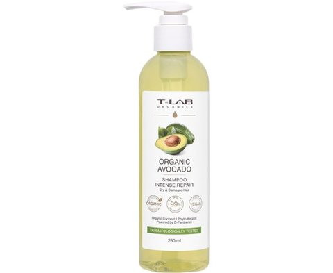 Шампунь для сухих и поврежденных волос T-Lab Professional  Organic Avocado Shampoo  250мл