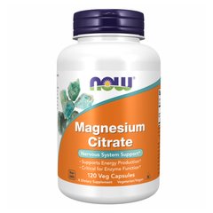Вітаміни цитрат магнію Now Foods Magnesium Citrate - 120 tabs