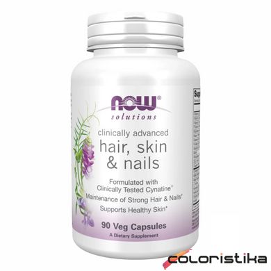 Комплекс для волосся та шкіри Now Foods Hair, Skin & Nails - 90 vcaps