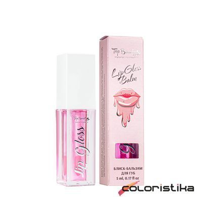 Блиск-бальзам для губ Top Beauty Pink з натуральними оліями, 5 мл