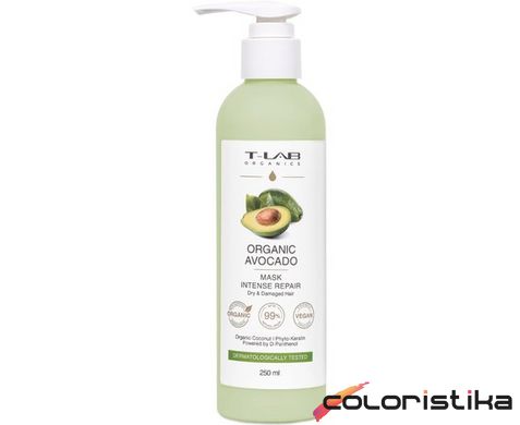 Маска для сухого та пошкодженного волосся T-Lab Professional Organic Avocado Mask 250 мл