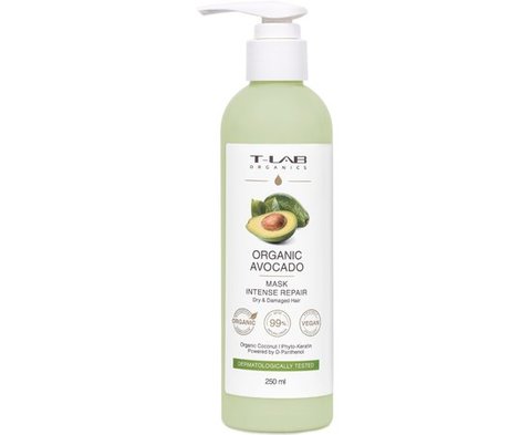 Маска для сухого та пошкодженного волосся T-Lab Professional Organic Avocado Mask 250 мл