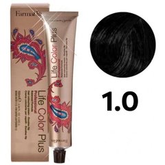 Фарба для волосся FarmaVita Life Color Plus 1.0 чорний 100 мл