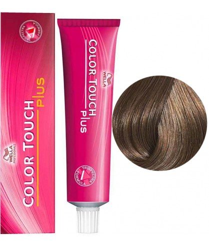 Безаммиачная краска для волос Wella Professionals COLOR TOUCH PLUS 66/07 Темный блондин натурально-коричневый 60 мл