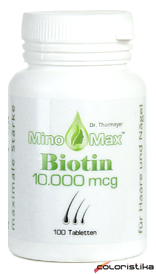 Біотин вітаміни для волосся MinoMax Biotin 10 000 мкг, 100 капсул