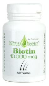 Біотин вітаміни для волосся MinoMax Biotin 10 000 мкг, 100 капсул