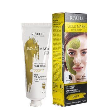 Маска для обличчя антивікова Revuele Gold Face Mask Lifting Effect Anti-Age 80 мл