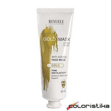 Маска для обличчя антивікова Revuele Gold Face Mask Lifting Effect Anti-Age 80 мл