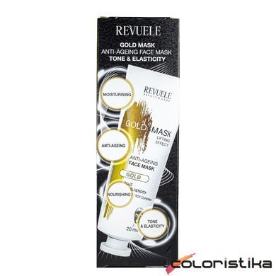 Маска для обличчя антивікова Revuele Gold Face Mask Lifting Effect Anti-Age 80 мл