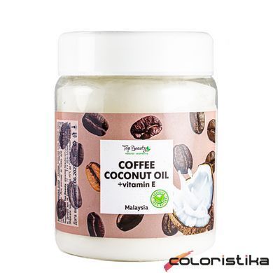 Масло для тела и волос кокосовое Top Beauty с витамином Е и ароматом кофе 250 мл