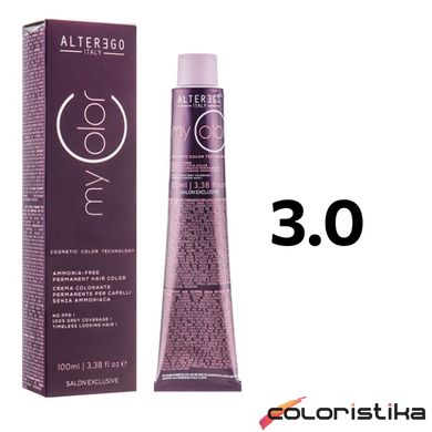 Краска для волос Alter Ego My Color 3.0 темно-каштановый/науральный 100 мл