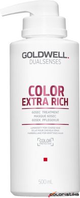 Маска для сохранения цвета толстых и пористых окрашенных волос Goldwell Dualsenses Color Extra Rich 500 мл