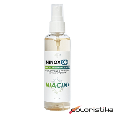 Лосьйон проти випадіння волосся Minoxon Niacin+ з нікотиновою кислотою 100 мл