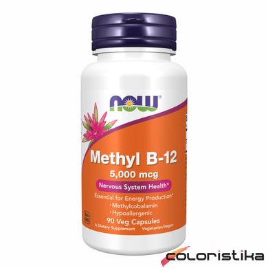 Витамин Methyl B-12 Now Foods 5000 mcg - 90 tabs