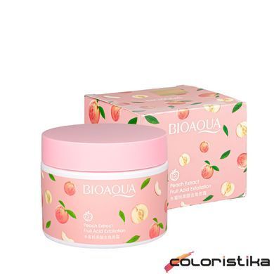 Скраб для обличчя очищуючий Bioaqua Peach Extraсt Fruit Acid Exfoliation з персиком BQY72646