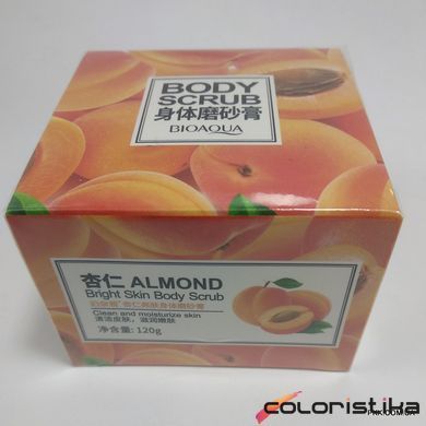 Скраб для тела BIOAQUA Body Scrub Almond питательный с миндальным маслом 120 г BQY8655