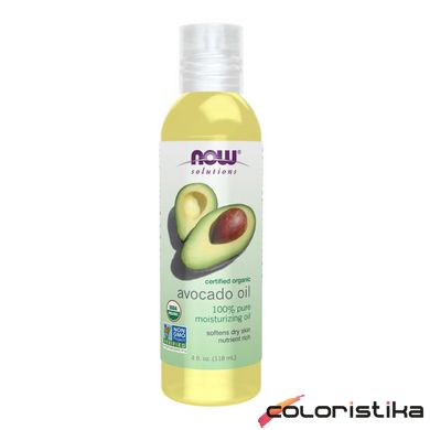 Органічна олія авокадо Now Foods Organic Avocado Oil - 118ml